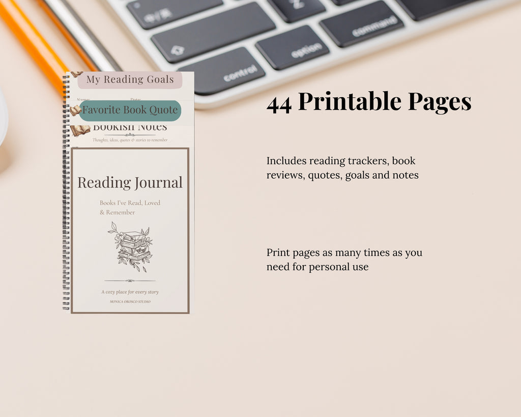 Reading Journal / Printable Book Tracker & Reading Log