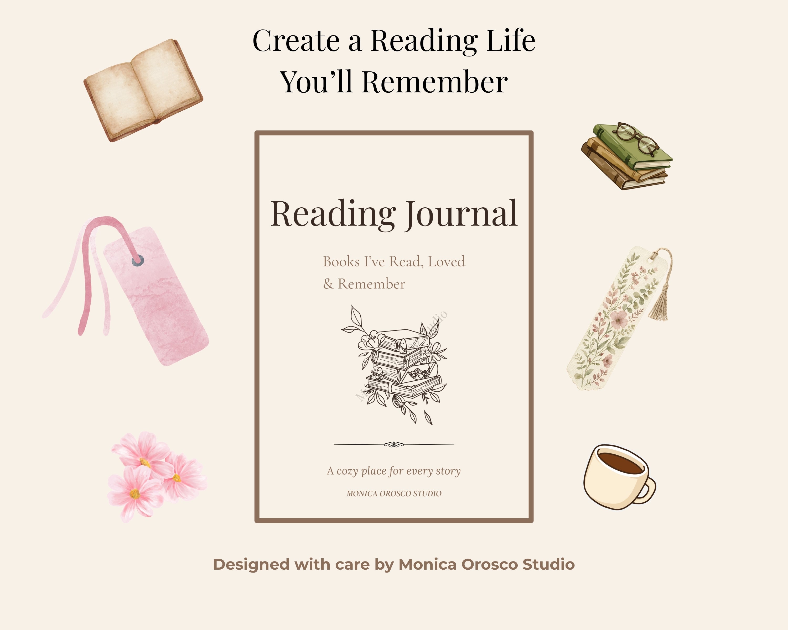 Reading Journal / Printable Book Tracker & Reading Log